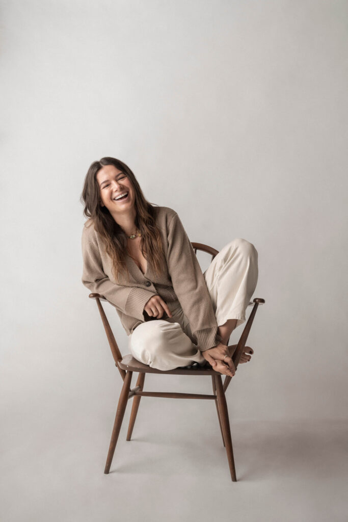 Editorial lifestyle portrait at The Loft studio